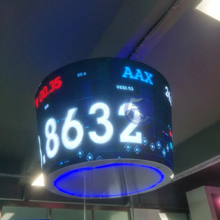 P1.2 P1.5 P1.8 P2 P2.5 2.5mm Indoor Soft Curve Circular Circle Led Screen Led Video Wall 360 Degree Round Flexible Led Display