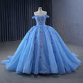Jancember 231124 Luxury Off Shoulder Sequins Beaded Flower Evening Party Dresses