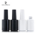 Screen Printing10ml 12ml 15ml Round UV Gel Nail Polish Glass Bottle Matte/Glossy Black White Fast Delivery