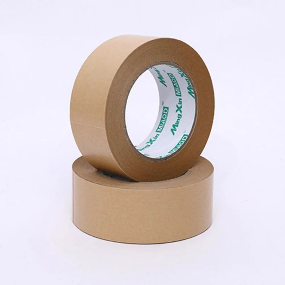 48mm Eco-Friendly Self-Adhesive Kraft Paper Tape Writable Packing Tape