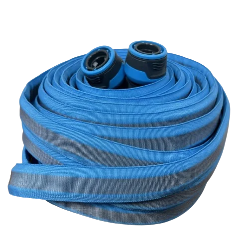 Lightweight 50 ft Heavy-Duty PP+Tetoron Garden Hose BSP Quick Connectors 250 psi Burst Pressure Kink-Free Reel-Friendly Water