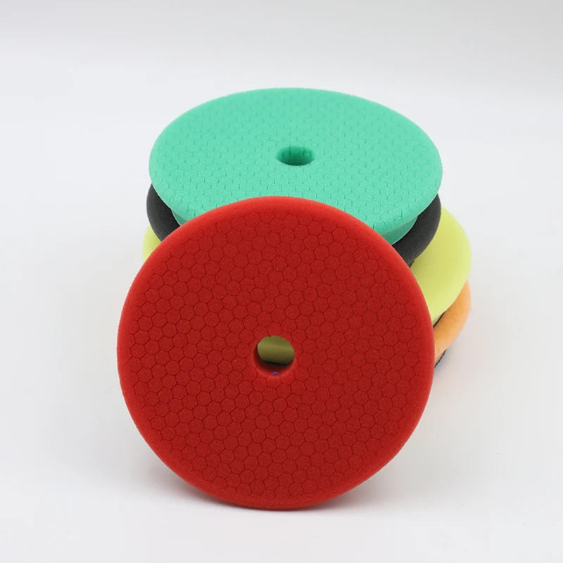 Buffing King Reusable 6-inch Angled Honeycomb Sponge Polishing Pad - Fire Truck Polishing Special MegaBDM