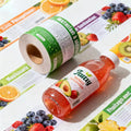 RDY Packaging Custom Printing Logo Adhesive Waterproof Roll Food Juice Jar Glass Plastic Water Bottle Labels for Beverage Brands