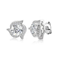 Passed Diamond Tester 1ct Lab Grown Stones Moissanite 925 Sterling Silver Fine Jewelry Stud Earrings for Women Destiny Jewellery