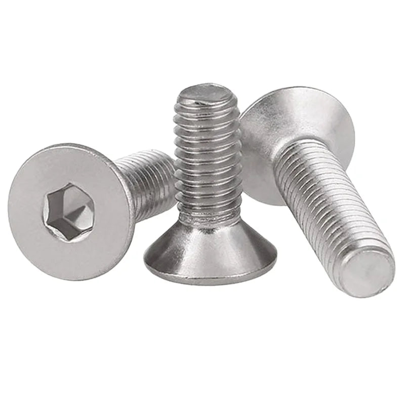 Taily Wholesale 304 Stainless Steel  DIN7991 M3- M16 Countersunk Head Hexagon Socket Machine Screws