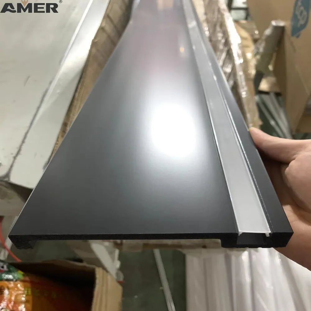 Amer Durable PS Skirting Board with Customizable Patterns and Waterproof Design for Living Flooring