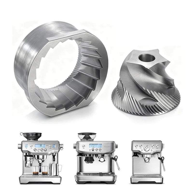Premium Conical Coffee Grinder Burr Replacement for Breville Sage Espresso Machines Stainless Steel Espresso Burr Upgrade Kit MegaBDM