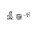 High Quality 4mm GRA Moissanite Hypoallergenic S925 Silver Simple Solitaire Stud Earrings Jewelry for Women Destiny Jewellery