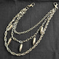 Men Trousers Metal Retro Bullet Shaped Pendant Chain Hip-hop Punk Style Pants Waist Belt Key Money Clip Chain Trendy