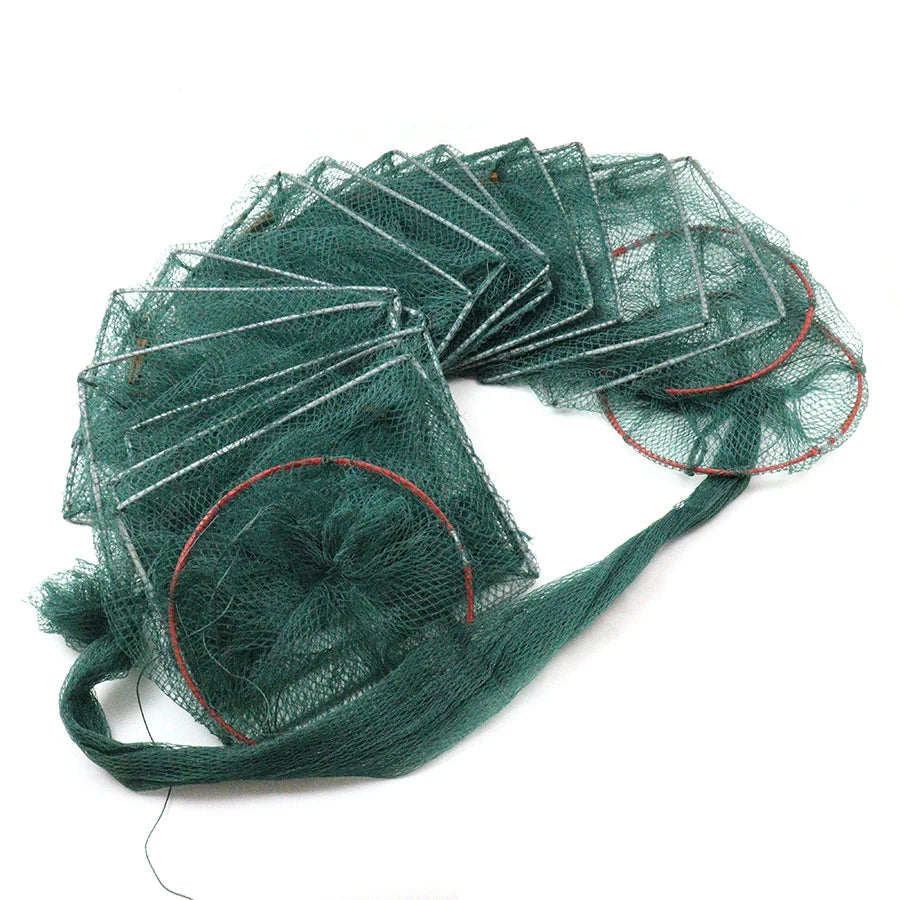 23*37CM Lobster Cage 9.5M Nylon Mono Nets Double Single Cast Fishing Trap Aquaculture Great Wall Dragon BUBU Long Fishing Trap