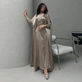 Open Abaya Dubai Middle East Traditional Muslim Clothing Elegant Hot Diamond Abaya Women Muslim Dress Cardigan Kaftan Robe Femme