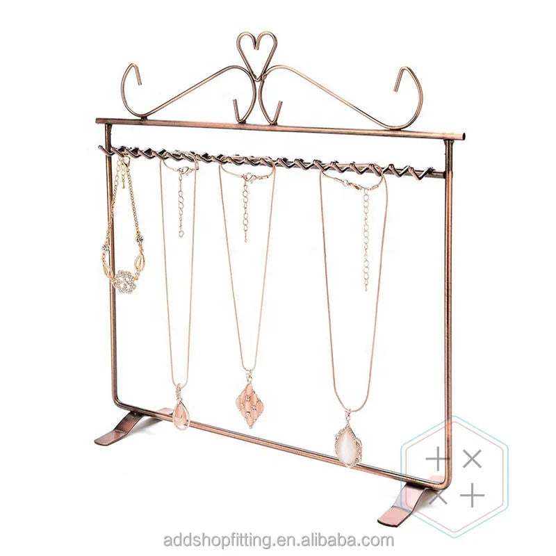 Metal Earrings Organizer Bracelets Display Jewelry Necklaces Holder