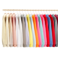 Oem Customized logo Design Solid Color 380g Heavyweight Terry Cotton Long Sleeve Unisex Loose Fit Sweatshirt Hoodie MegaBDM