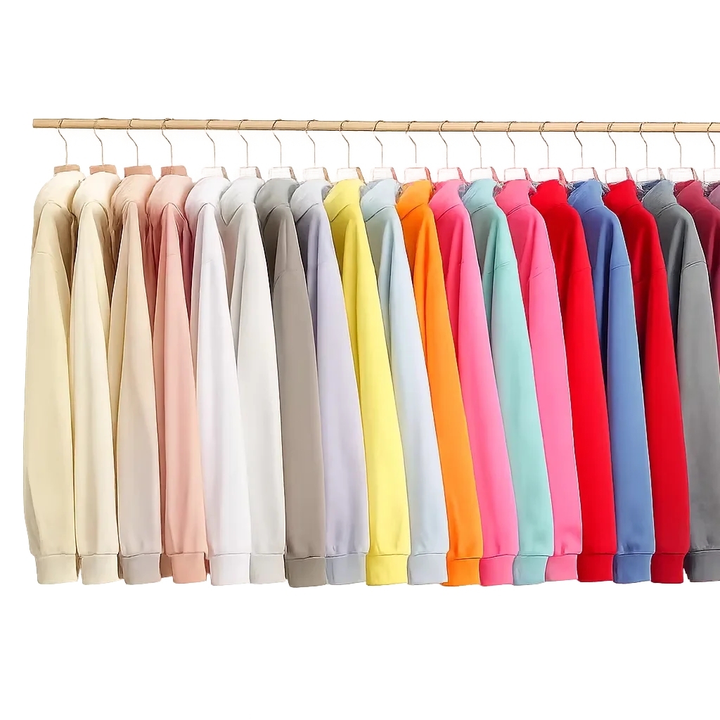 Oem Customized logo Design Solid Color 380g Heavyweight Terry Cotton Long Sleeve Unisex Loose Fit Sweatshirt Hoodie MegaBDM