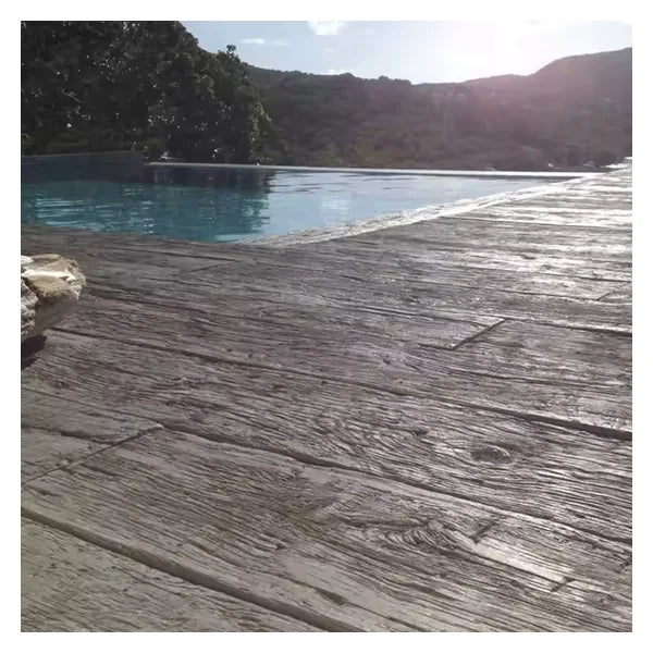 Best Price Unique Grain Polyurethane Wood Surfacing Natural Color Square Anti-Slip Garden Parquet Decking Waterproof Outdoor