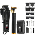 Vintage Men's Electric Hair Clipper Rechargeable Beard Trimmer with Foot Hair Trimmer Kit USB Fast Charging Hair Clipper