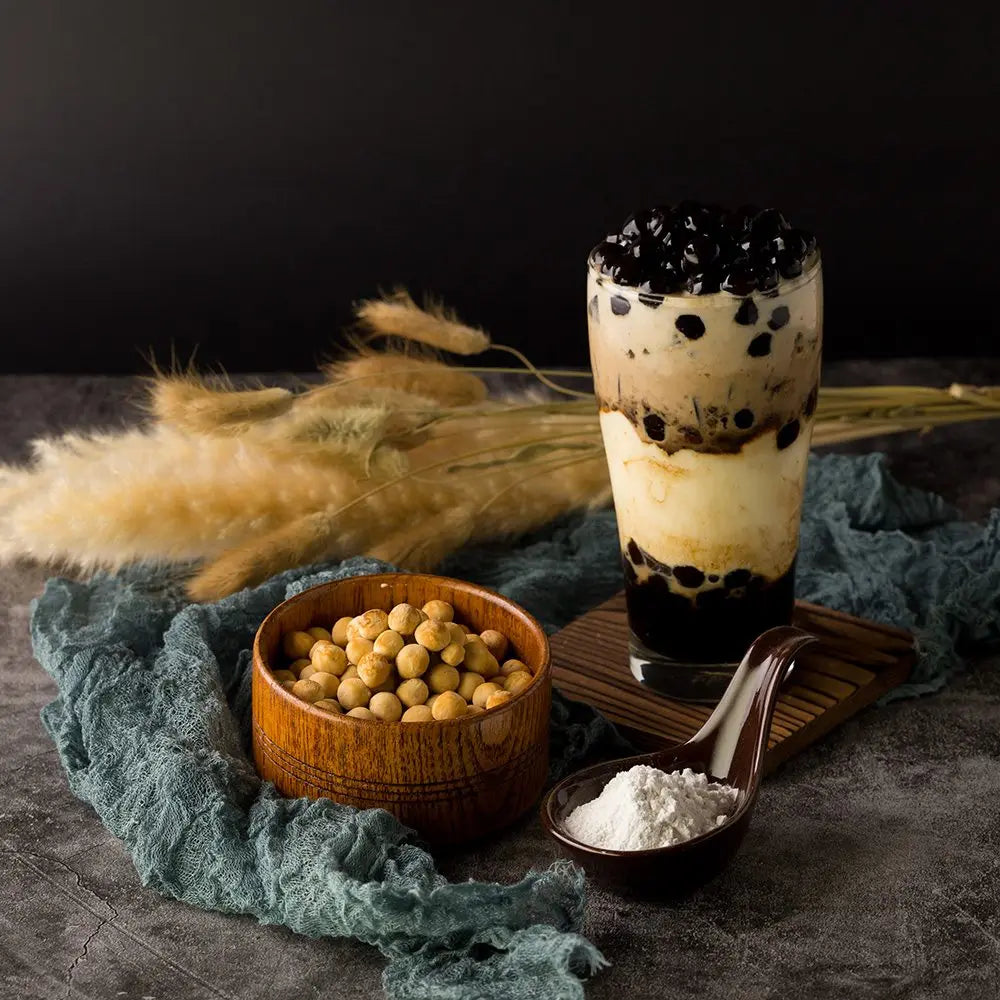 SIGWIN Brown Sugar Tapioca Pearls Tapioca Ball for Milk Tea and Bubble Tea Packaged in Bag for Shop Use
