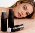 Double-Ended Contour Highlighter Stick Waterproof Long-Lasting Liquid Concealer for Face Makeup Enhancement Oil-Control Feature