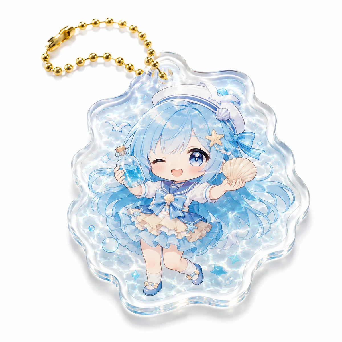 Custom Ripple Acrylic Keychains Creative DIY Accessories & Perfect Little Gifts MegaBDM
