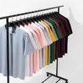 China Bangladesh Factory Price OEM Customized Logo Embroidery Plus Size Mens 220g Summer Pure Cotton Loose Fit Crew Neck T Shirt