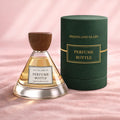 Luxury Good Quailty Empty Transparent Unique Design 50ml Bottom Glass Perfume Spray Bottles in Stock