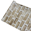 UDK PVC 45cm *1000cm Waterproof 3D Brick Self Adhesive Wallpaper Wall Stickers for Home Wall Decoration
