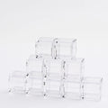 Acrylic Box with Lid for 1" 25.4mm/0.39" 10mm Element Cubes Clear Case for Elements Collections Science Education Displays