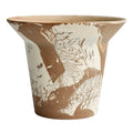 Wholesale 15cm Marble Glazed Ceramic Planter with 10cm Saucer Drainage Pot for Indoor Plants