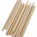 9x0.48" Bamboo Fiber Straws | Disposable Party Boba Drinking Straws Compostable & Eco-friendly Custom Serving Available