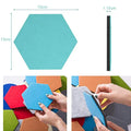Recycle 100% Polyester Sound Absorbing Hexagon Acoustic 3D Wall Panels