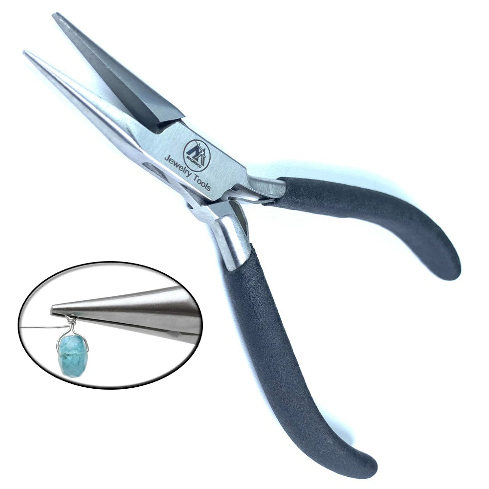 Chain Nose Pliers Smooth Handle Foam Grip for Jewellery Making Tools Material Germen Your Brand Packing Accepted