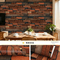 Non-toxic Faux Brick Wallpaper Easy-to-Clean Wall Cover for Bedrooms & Living Rooms