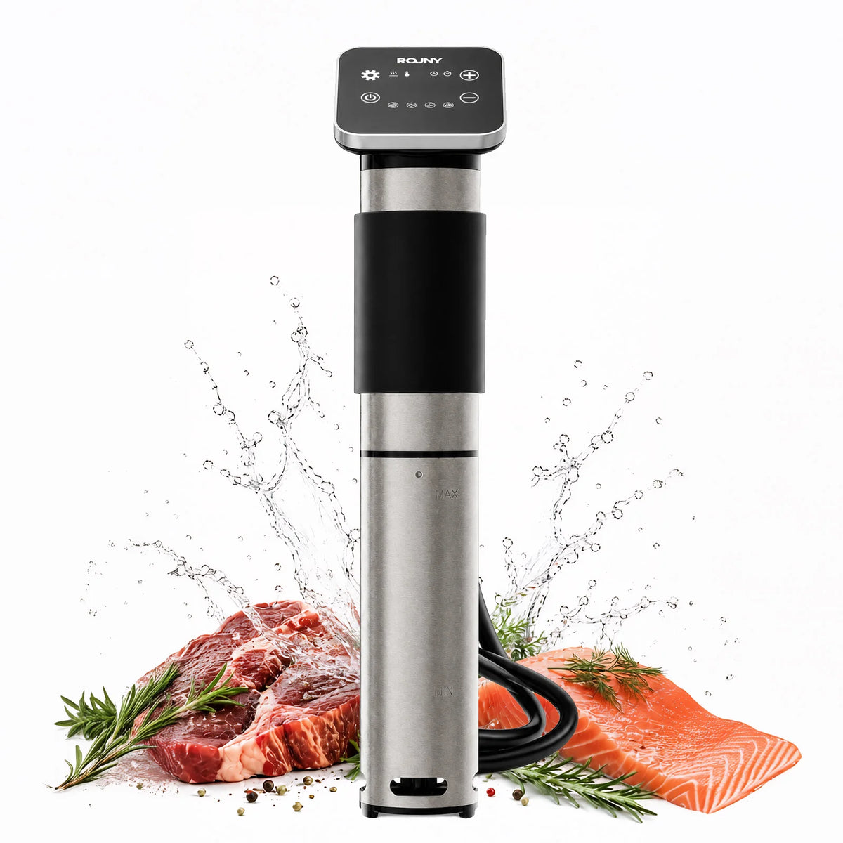 1300W Sous Vide Cooker Precise Temp Control Immersion Circulator IPX7 Waterproof PTC Slow Cooker for Steak Seafood MegaBDM