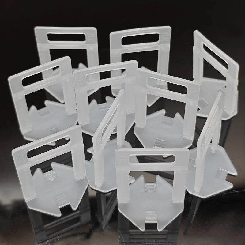 100 Pieces Tall Version Tile Leveling System Clips 1-3MM Tile Leveling System Tools for Wall/Floor Ceramic Tile