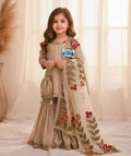 Premium Kids GMY Silk Embroidered Sharara Set with Digital Print GMY Silk Dupatta Girls Ethnic Wear Export Quality MegaBDM