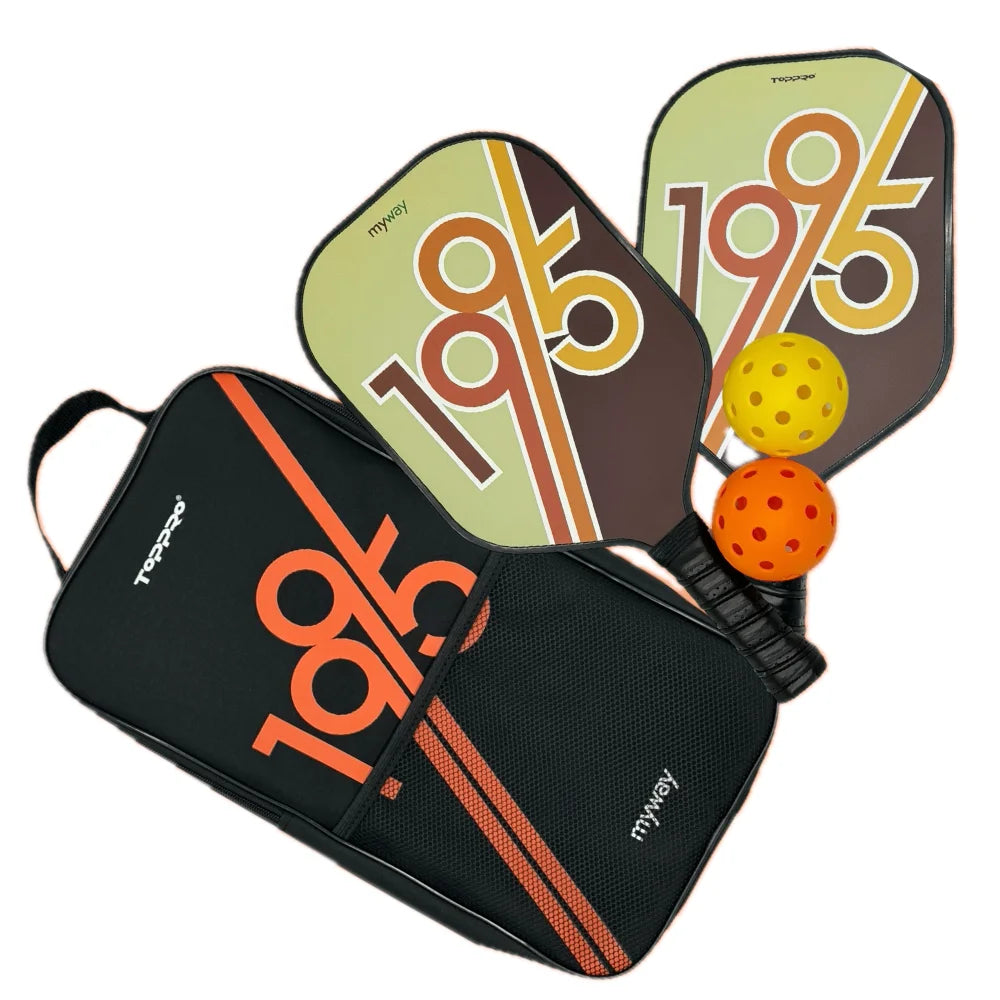 All-Level Pickleball Racket with Squash Balls for Pickleball Players