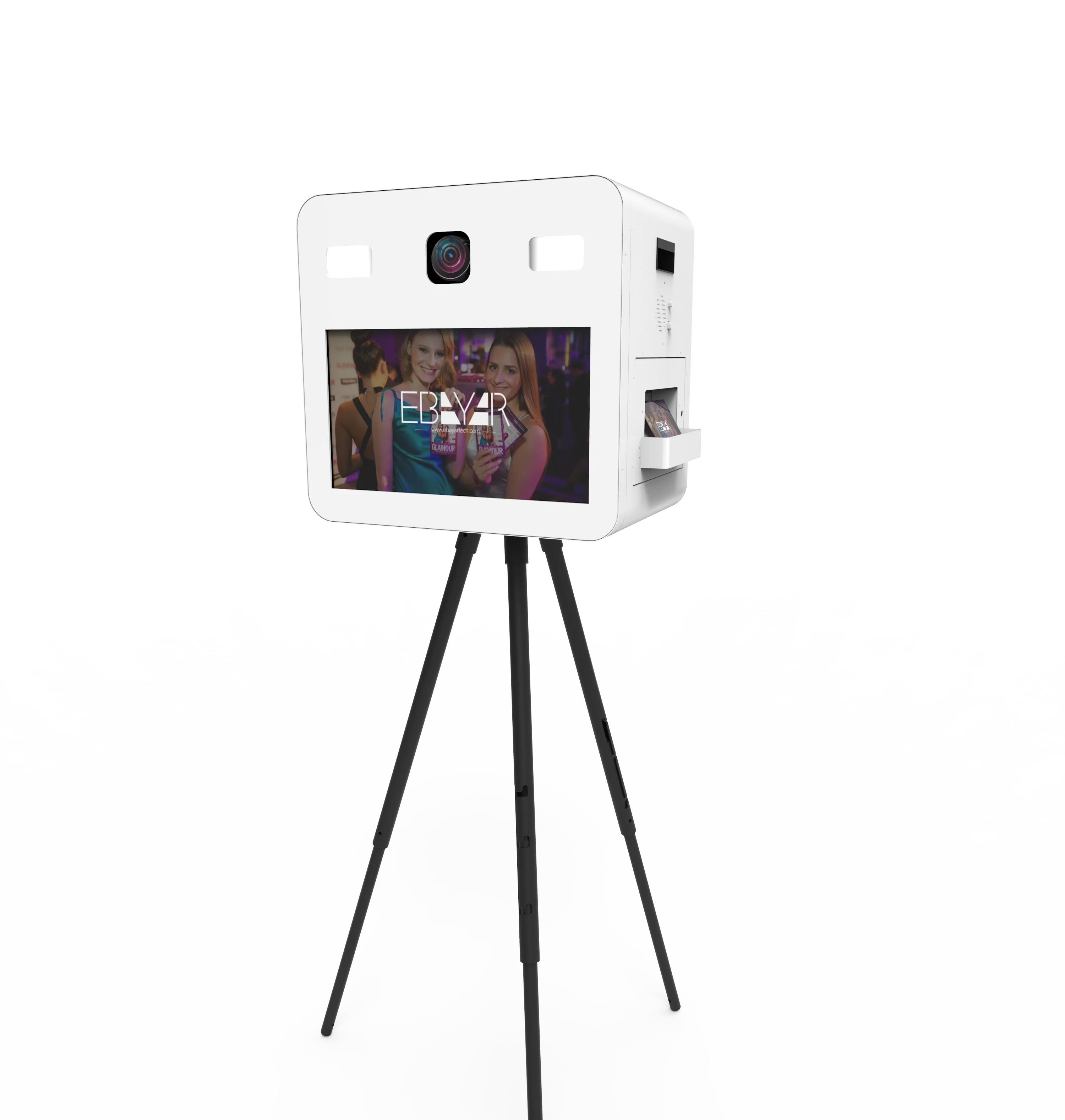 Party Wedding Use 21.5 Inch Fashion Smart Portable Photo Booth Kiosk Printer Can Hide Inside Photo Booth for Rental