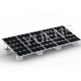 Low Price Tilted Semi Manual Flat Roof Triangle Solar Ground Panel Frames and Tracking Roof Mount Kit Mounting Systems