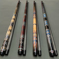 Yfen 1/2 Split Radial Joint Full Carbon Fiber Shaft 12.5mm Leather Grip XTC Ferrule Extension Pool Cue 19oz