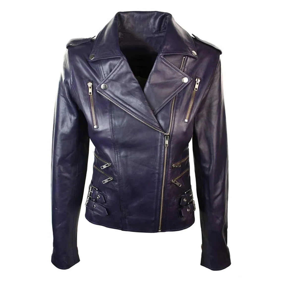 Autumn women's Leather Jacket Wholesale High Quality Long Leather Jacket for Women