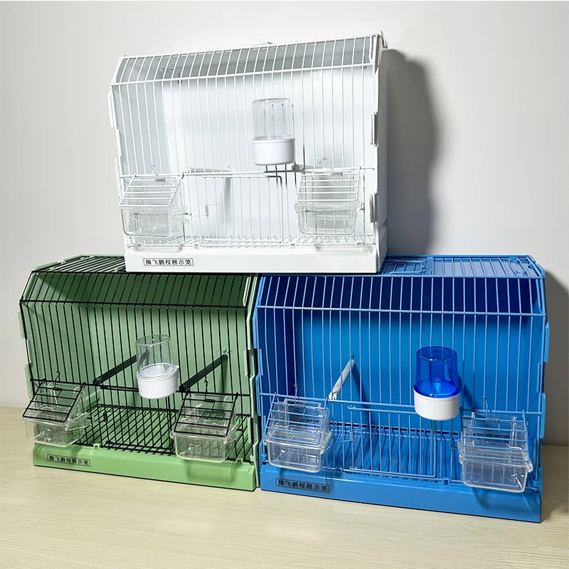 Popular Parrot Cage Large Metal Bird Cage Morden Canary Bird Breeding Cage Multilayer Breeding Cages for Bird with Plastic Tray MegaBDM
