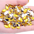 New Style Acrylic Flat Back Rhinestones 2x4mm 10000pcs Marquise Earth Facets Dress DIY Jewelry Nails Art Charms Gem Bags