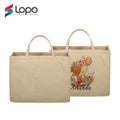 Premium Multi-functional Large Size Nature Linen Jute Bag Sublimation Blank Tote Bags LOPO Top Handle 2-Sided MegaBDM