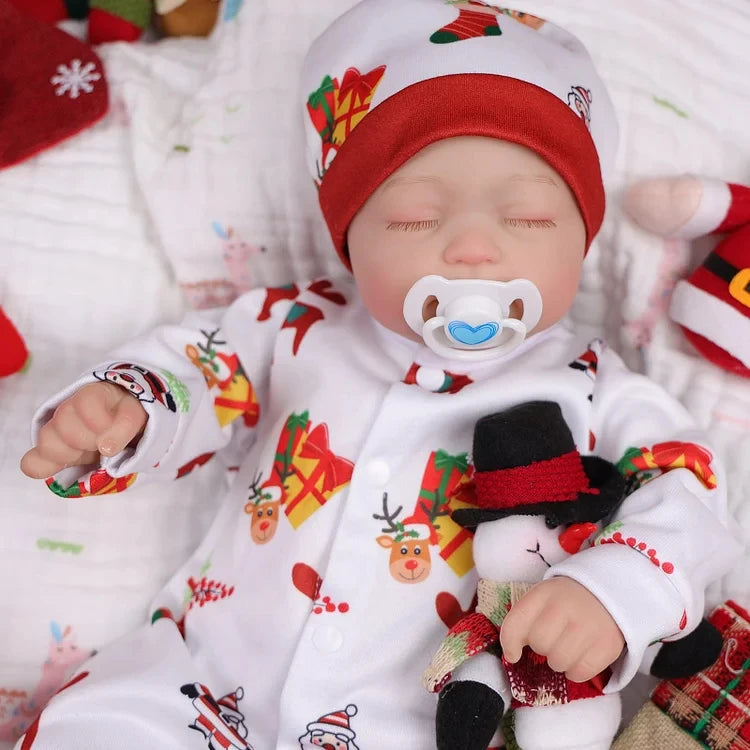 Babeside Christmas 20" Inch Connie Baby Boy Lifelike Vinyl Cloth Body Reborn Sleeping Baby Reborn Dolls