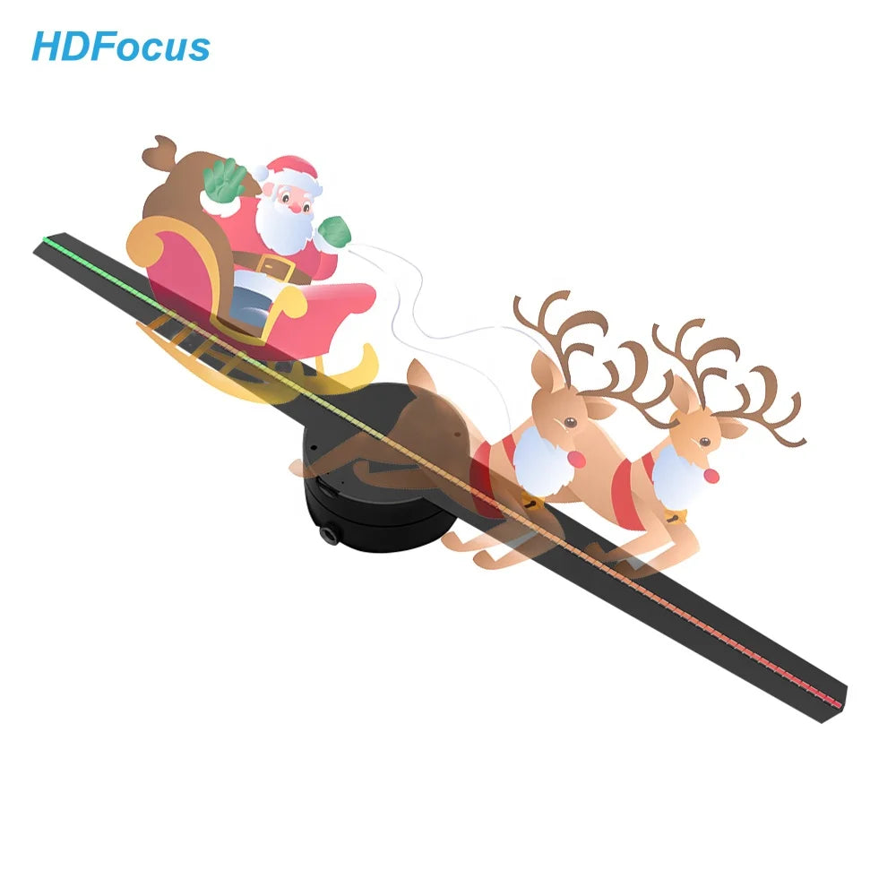Holographic 3D Led Fan Display 42Cm Advertising Machnie Hologram 3d Professional Projector 3d Fan Hologram