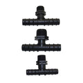 DN16 DN20 Male Thread Tee Connector Drip Irrigation Barbed Fitting 1/2" 3/4" PE Pipe Split Adapter Irrigation Accessories MegaBDM
