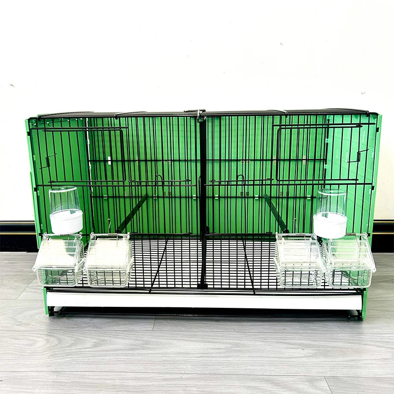Electroplated Wire Bird Cage Small Pet Cages & Houses Bird Breeding Cages for Birds Canarys Jaulas Para Pajaros with Pulley MegaBDM