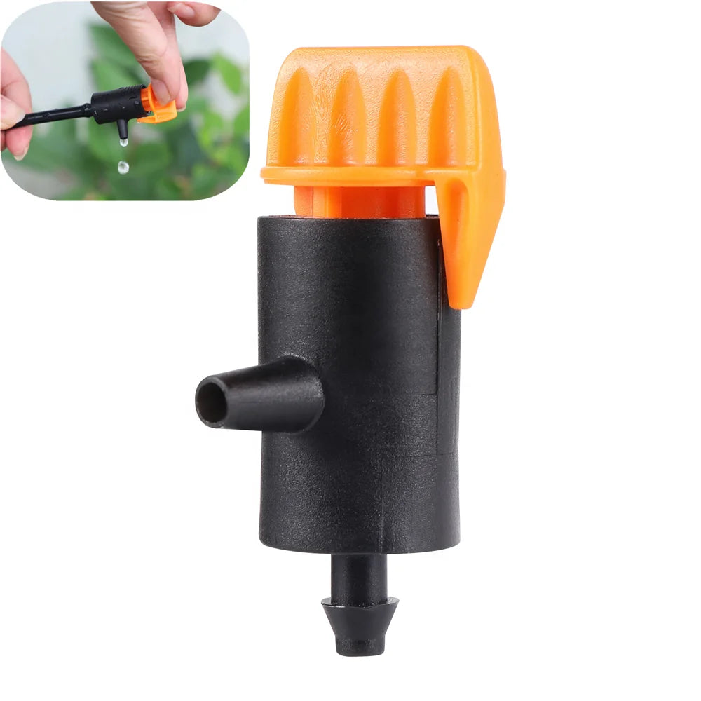 Adjustable Irrigation Dripper 4mm Micro Drip Irrigation Emitter for Garden Agricultural Watering System