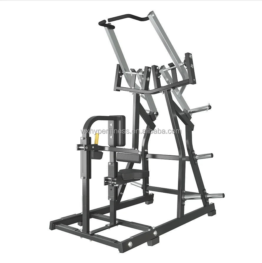 Seated Lat Pulldown Gym Fitness Equipment Commercial Use Steel 4T Capacity Strength Training Machine
