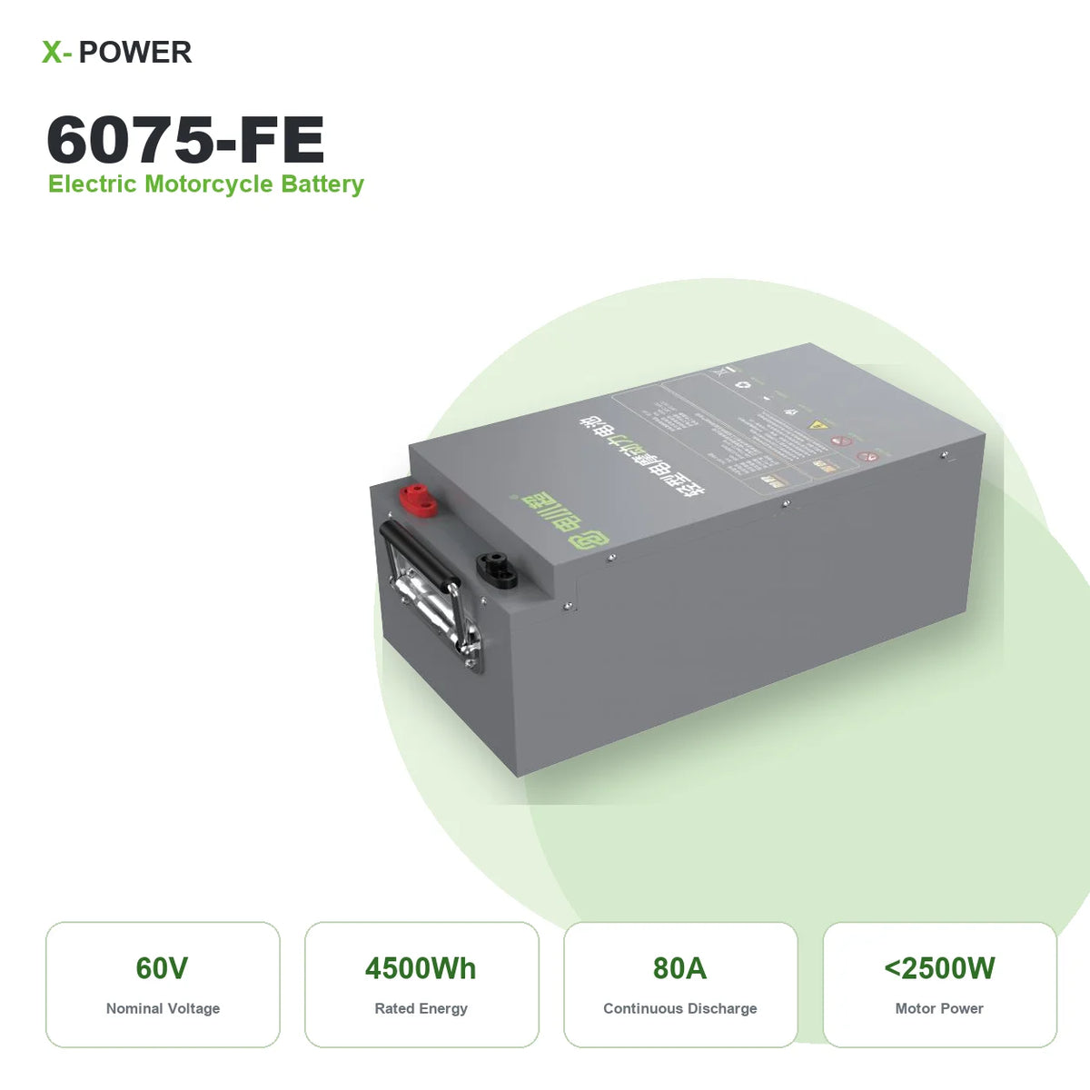 X-POWER XP-S600 72V 30Ah Lithium Ion Battery Pack 2160Wh Smart Bluetooth BMS Metal Case for Electric Motorcycle E Bike Scooter MegaBDM